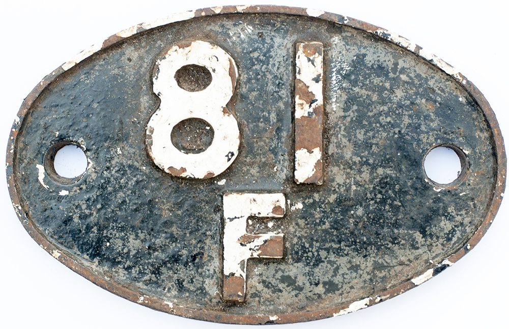 Shedplate 81F Oxford 1950-1973 with sub sheds Abingdon to 1954 and Fairford to 1962. Lightly cleaned