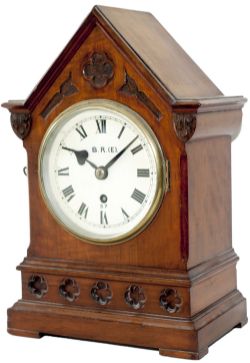 Great Eastern Railway 6inch Mahogany cased Fusee Bracket clock manufactured for the G.E.R. by