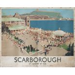 Poster LNER SCARBOROUGH THE SPA by Fred Taylor 1939. Quad Royal 40in x 50in. In good condition