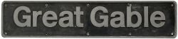 Nameplate GREAT GABLE ex British Railways Class 60 numbered 60006 built by Brush Traction