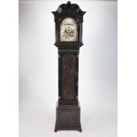 A Chippendale revival mahogany longcase clock