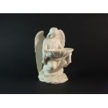 A Minton parian Angel font