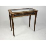 A French kingwood guilt metal mounted table vitrine 19th century