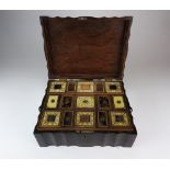 An Anglo Indian coromandel and ivory inlaid work box, mid 19th century