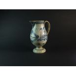 A named and dated English pearlware jug