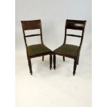 A set of eleven (10+1) regency mahogany dining chairs