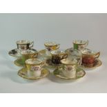 A matched Coalport demitasse coffee service