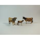 A Beswick family group of Jersey cattle
