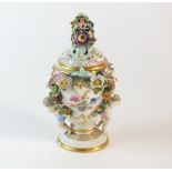 A Meissen pot pourri vase and cover