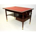 A Victorian aesthetic movement writing table ,late 19th century