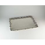 A large Egyptian silver tray