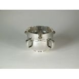 A Liberty & Co Cymric silver four handled bowl