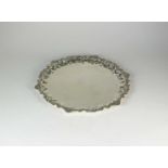 An Egyptian silver salver