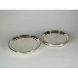 Two silver mounted coasters/stands