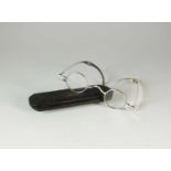 A pair of George III silver framed spectacles