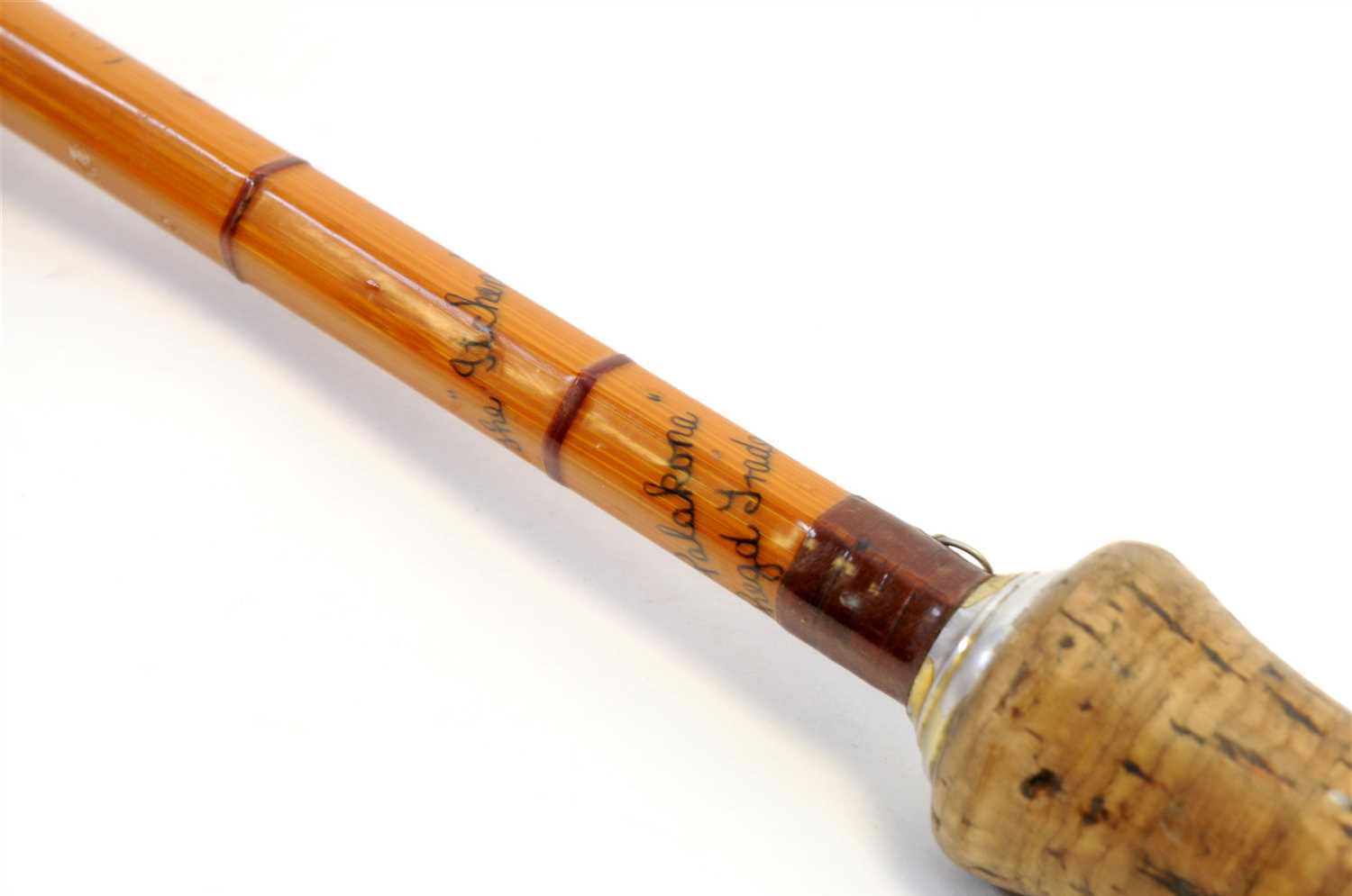 A 20th century Hardy three-sectional split cane fishing rod - Image 5 of 5