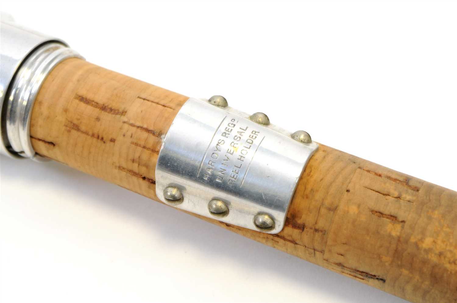 An early 20th century three-sectional split-cane Hardy fishing rod - Image 6 of 8