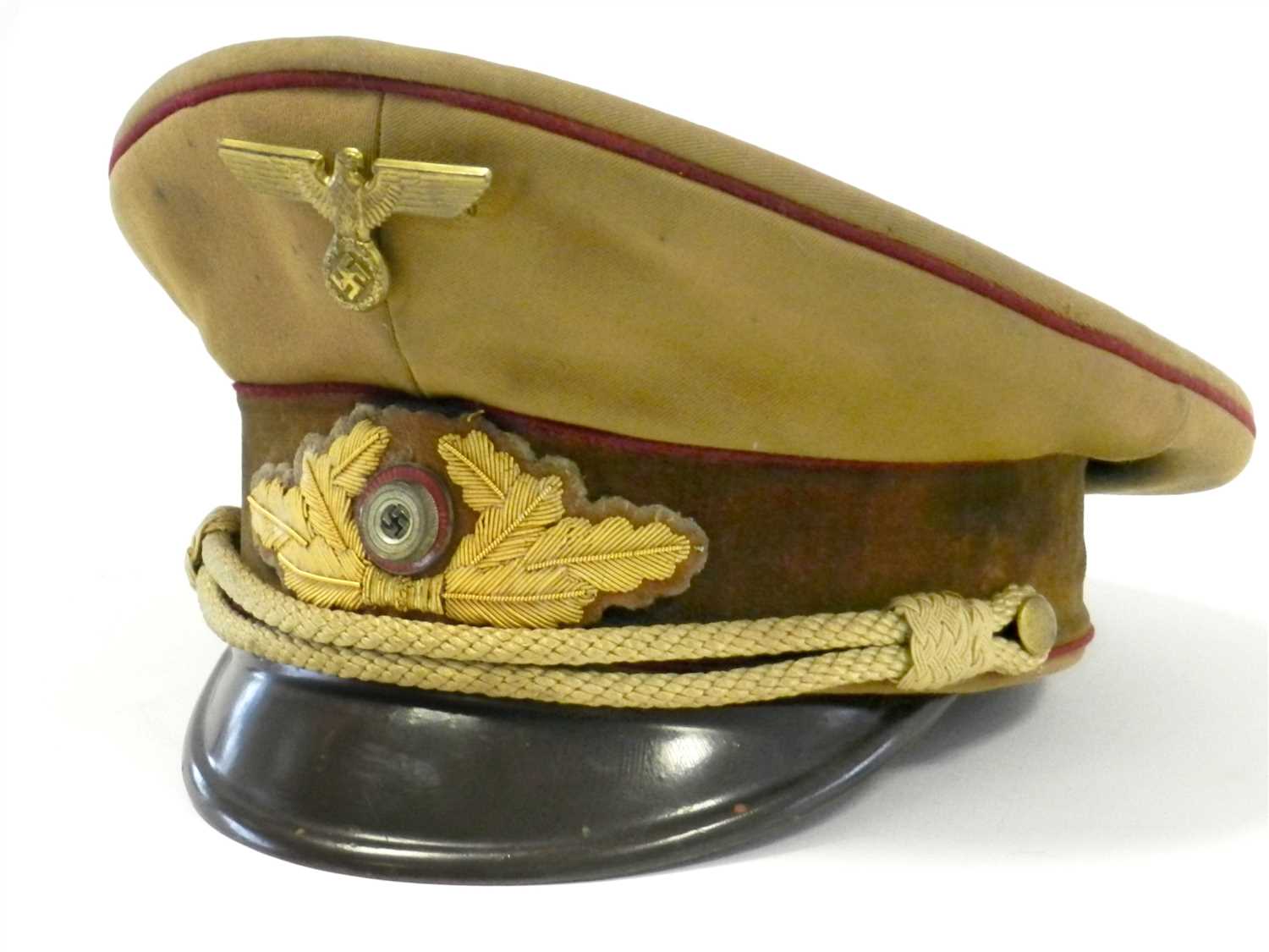 † An NSDAP German third Reich Gauleiter-level Political Leader's visor cap