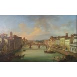 Giovanni Signorini, Ponte Vecchio, oil on canvas