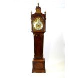 Late George III mahogany long case clock