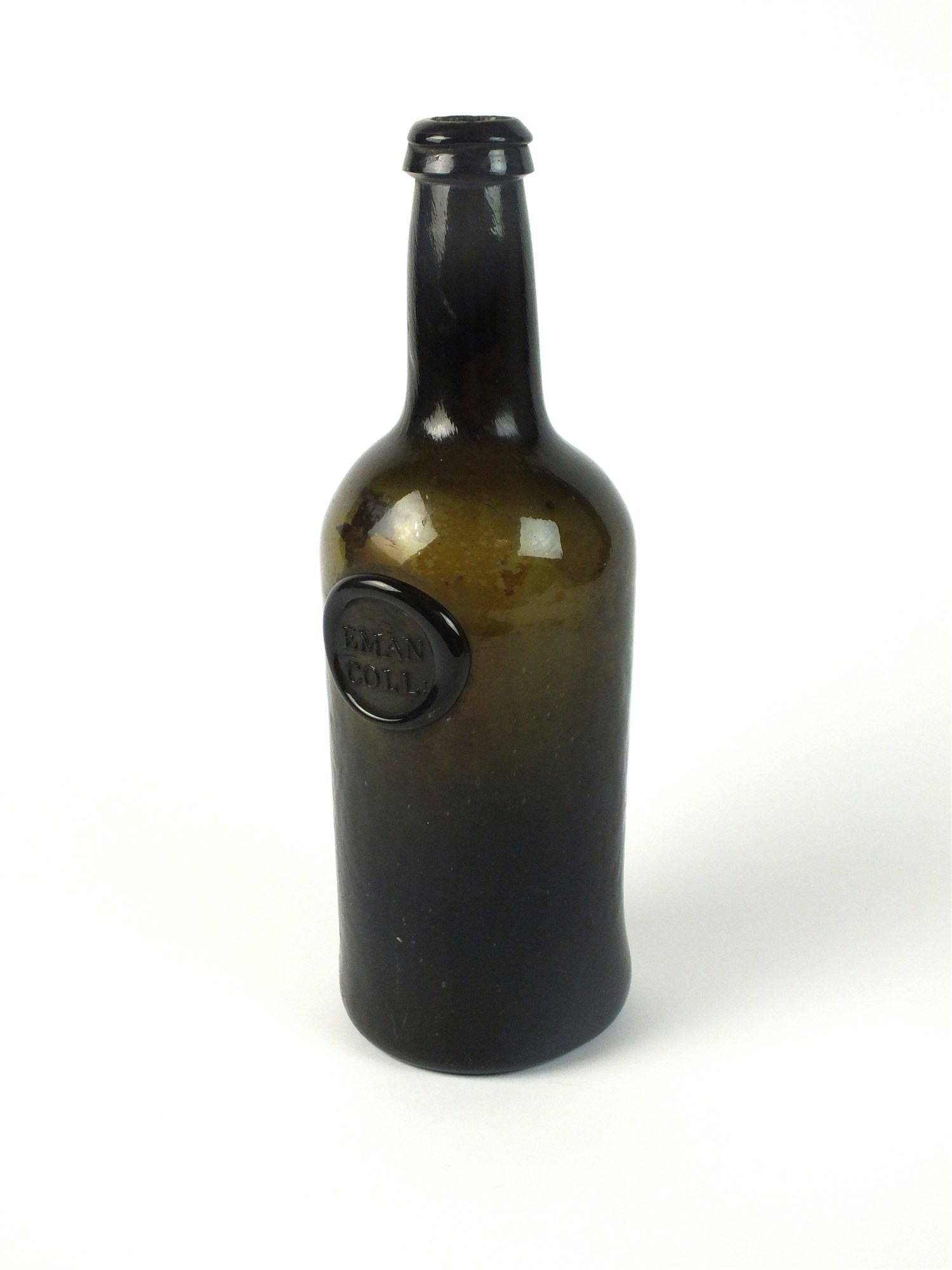 A Cambridge University sealed cylinder wine bottle