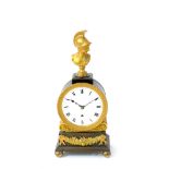 A late Regency ormolu and bronze library timepiece, circa 1820