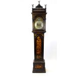 A George II gilt japanned long case clock, mid 18th century