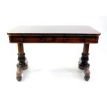 A Regency rosewood library table