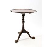 A George III mahogany tripod table