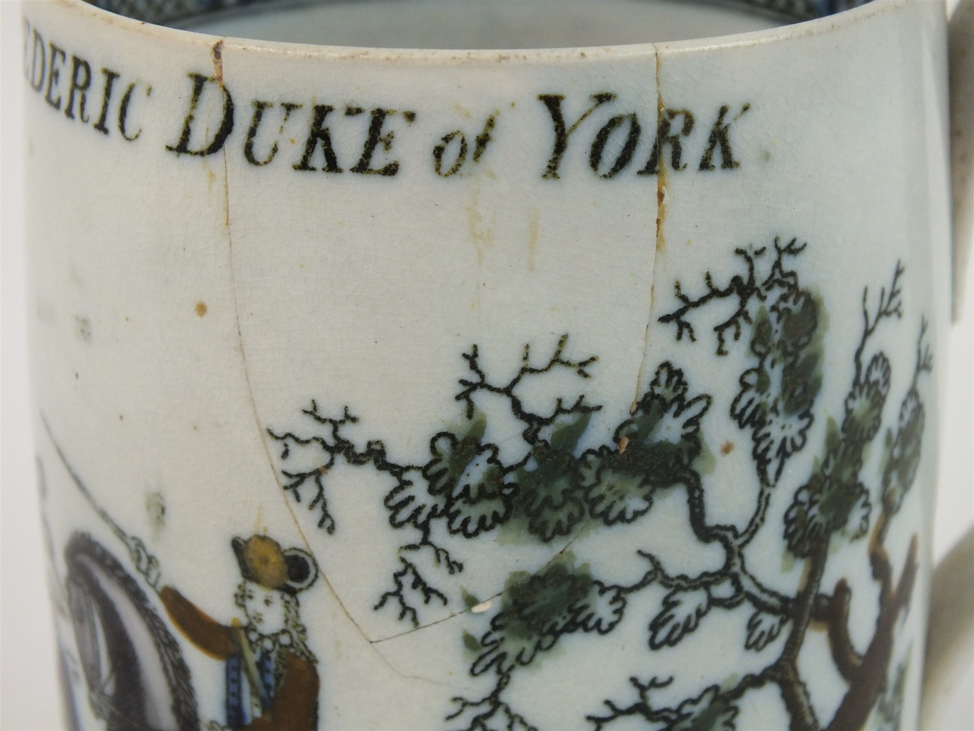 A rare Staffordshire Frederick Duke of York mug - Image 5 of 6