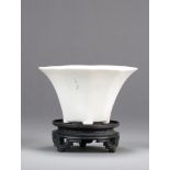A Chinese Dehua libation cup