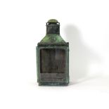 A Joseph Ratcliff & Sons metal railway lamp