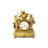 A French Empire mantel clock, early 19th century
