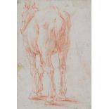 Dutch school, 17th century, horse drawing