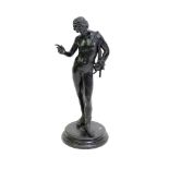A bronze figure of Narcissus, 19th century