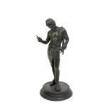 A Bronze of Narcissus, after the antique, 19th century