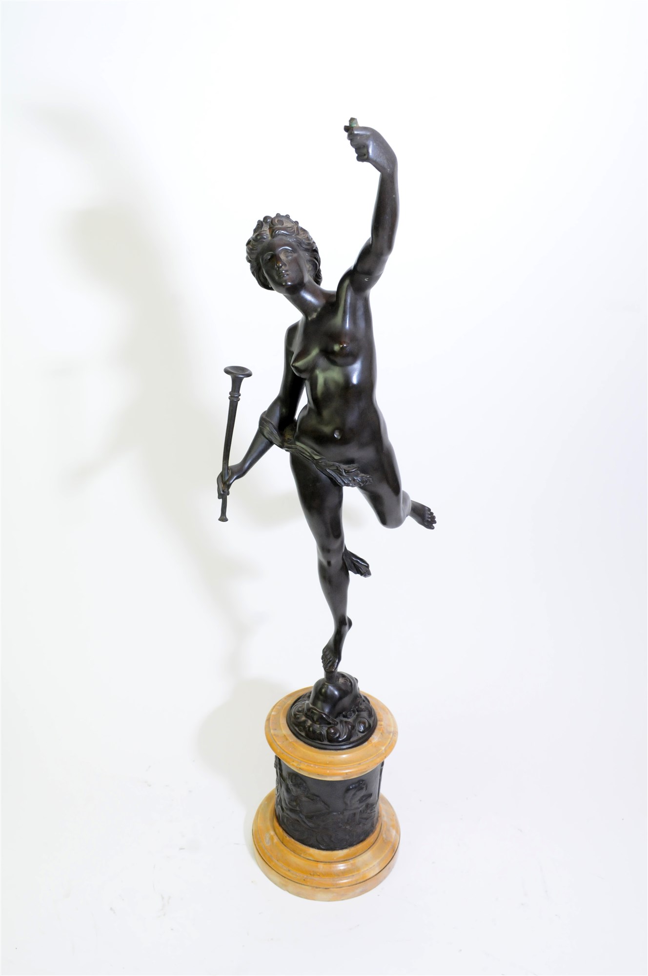 A French bronze of Fortuna after Giambologna