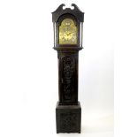 A George III cottage long case clock