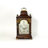 A George III mahogany cased bracket clock, late 18th century