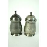 Two 19th century spice canisters