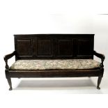 A George III oak settle