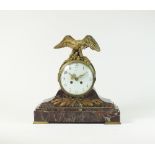 French 19th century gilt metal mantel clock