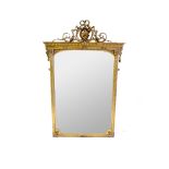 A Victorian gilt gesso pier mirror
