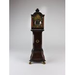 An 18th century mahogany miniature longcase clock