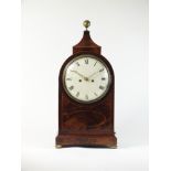 A Regency mahogany pagoda top mantel clock