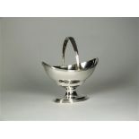 A George III silver sugar basket