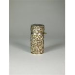 A Sampson & Mordan silver mounted scent bottle