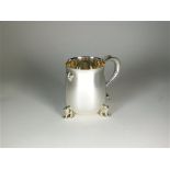 A commemorative silver Jubilee mug