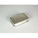 A presentation silver snuff box