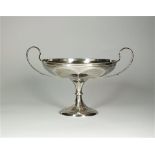 A two handled silver tazza